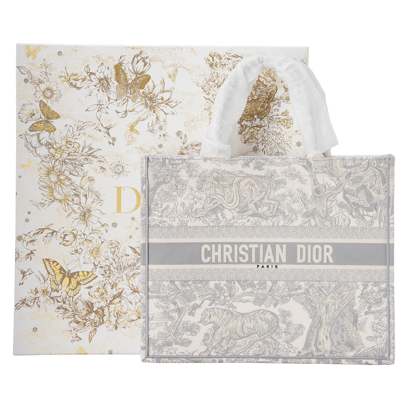 CHRISTIAN DIOR(USED)디올 뜨왈 드 주이 북토트 라지